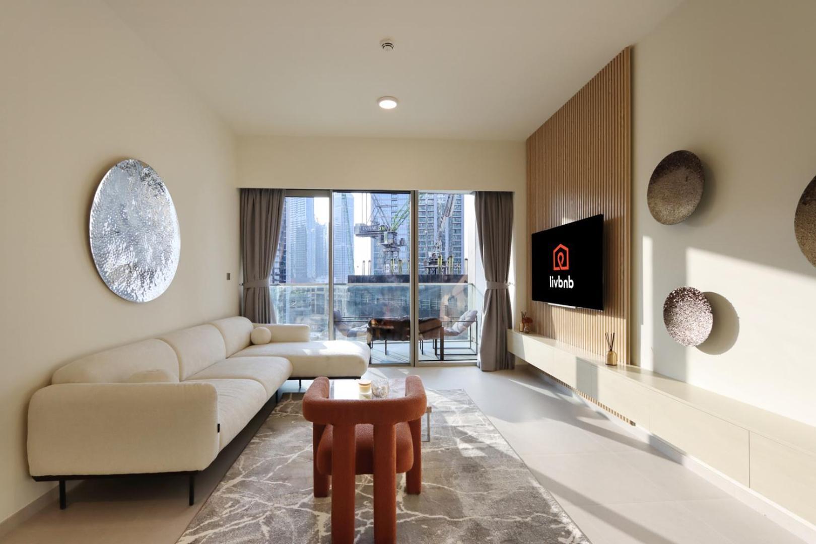 Apartment Livbnb-prestige 1br In Grande, Pool With Iconic Burj Khalifa View Dubai