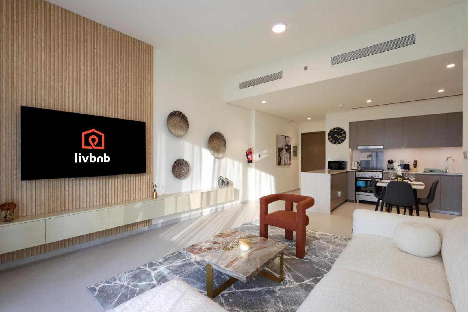Livbnb-prestige 1br In Grande, Pool With Iconic Burj Khalifa View Apartment *